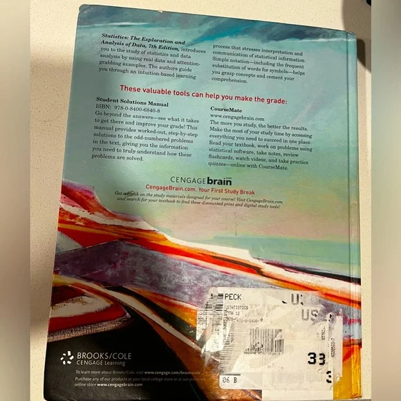 Statistics The Exploration and Analysis of Data Book